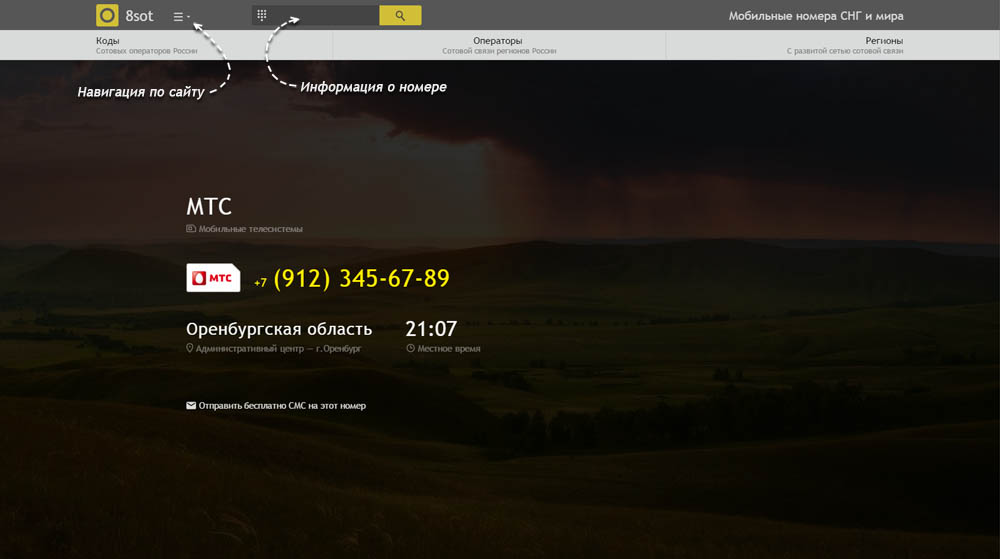 Код 912
— какой оператор и регион сотовой связи у номера