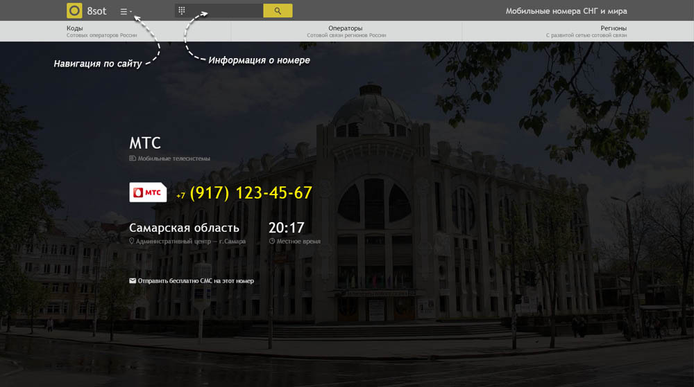Код 917
— какой оператор и регион сотовой связи у номера