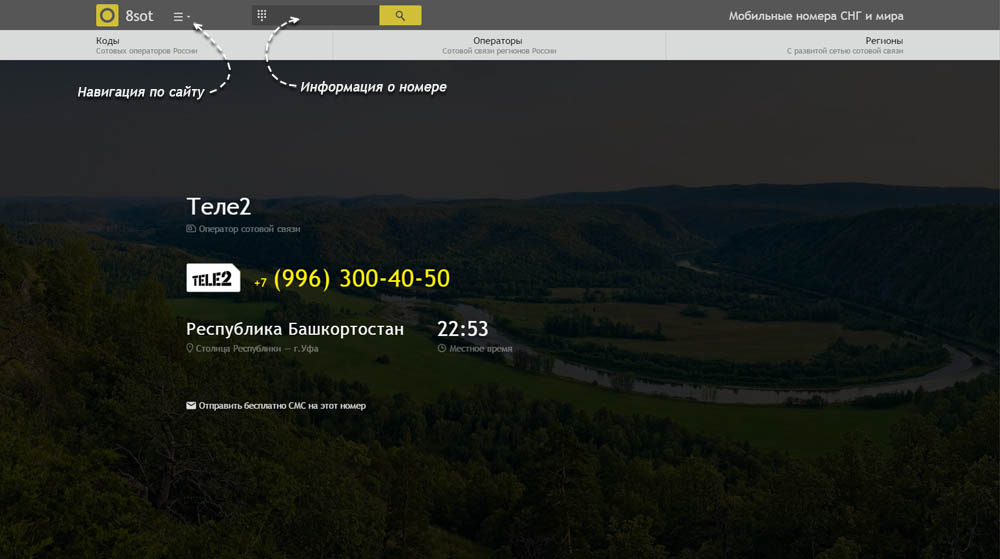 Код 996
— какой оператор и регион сотовой связи у номера